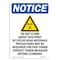 Signmission Safety Sign, OSHA Notice, 10" Height, Rigid Plastic, Do Not Climb Above Sign With Symbol, Portrait OS-NS-P-710-V-11089 - alternate 1